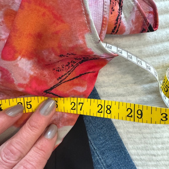 Floral Red and Pink Women's Dress - Picture 6 of 7